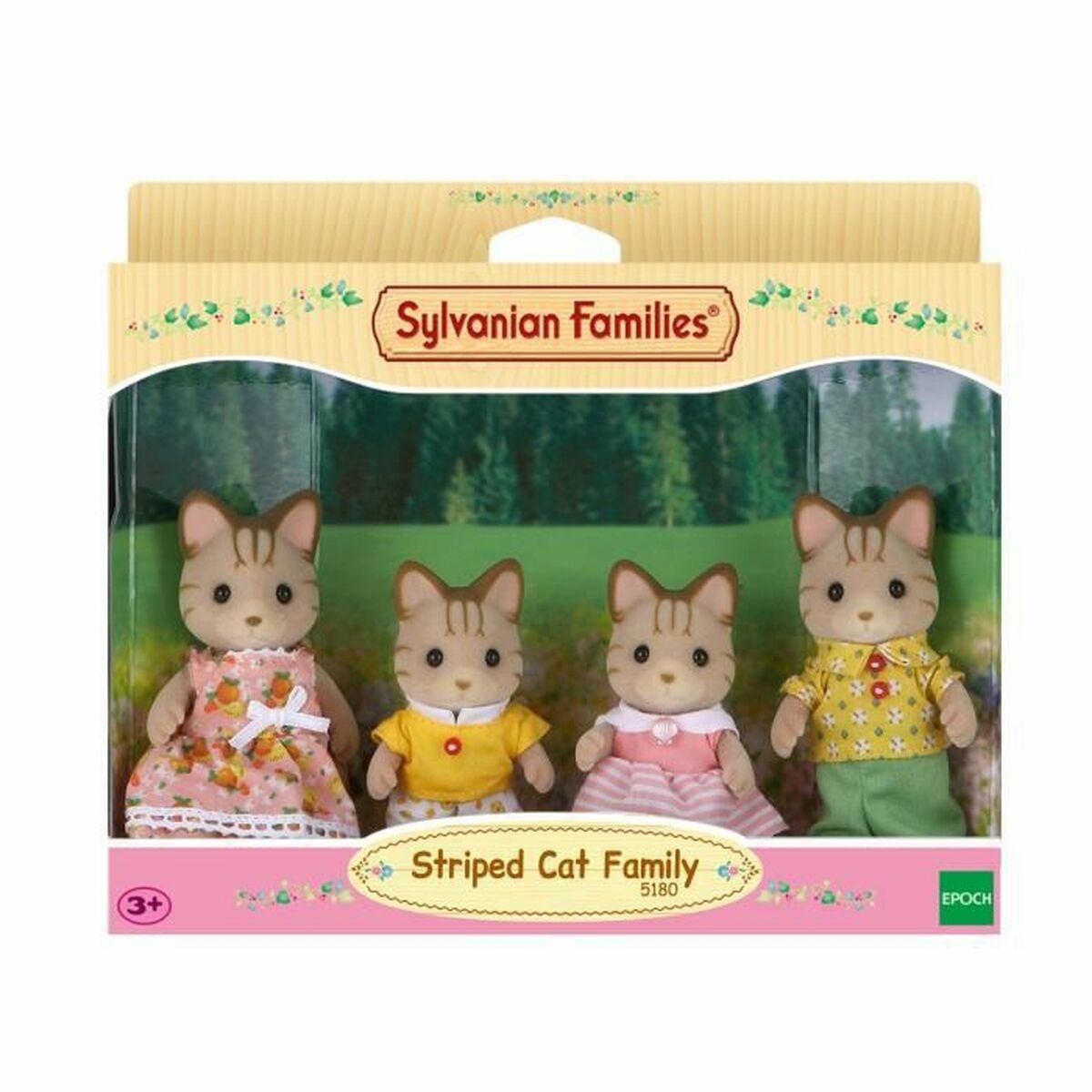 Figurine de Acțiune Sylvanian Families Striped Cat Family - Jucarii si jocuri, Păpuși și figurine