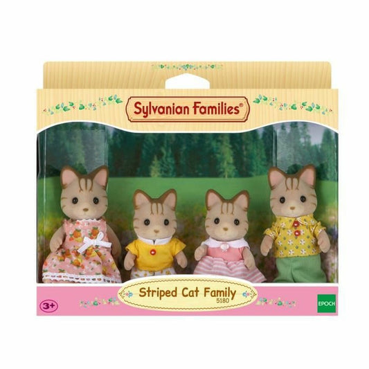 Figurine de Acțiune Sylvanian Families Striped Cat Family - Jucarii si jocuri, Păpuși și figurine