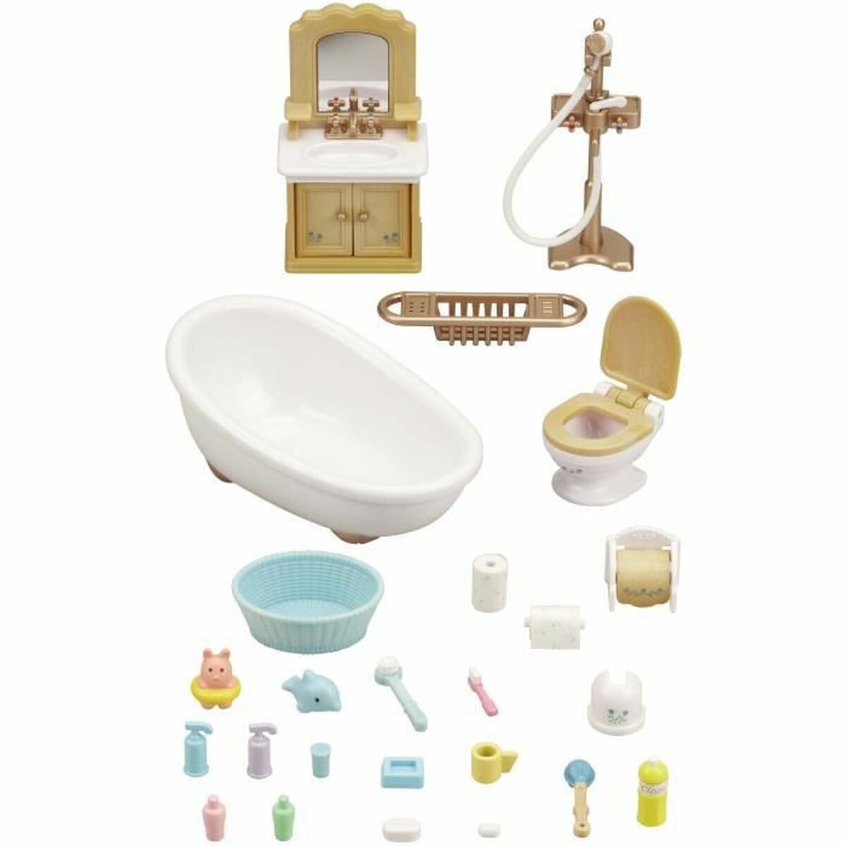 Accesorii pentru căsuțe de păpuși Sylvanian Families Bathroom - Jucarii si jocuri, Păpuși și accesorii