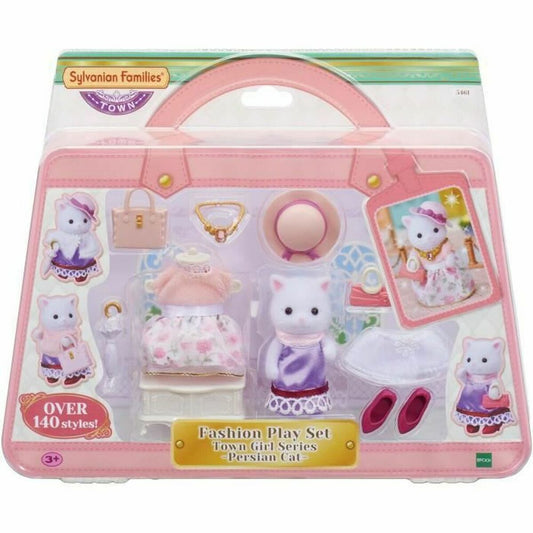 Set de păpuși Sylvanian Families The Fashion Suitcase And Big Sister Persian Cat - Jucarii si jocuri, Păpuși și figurine