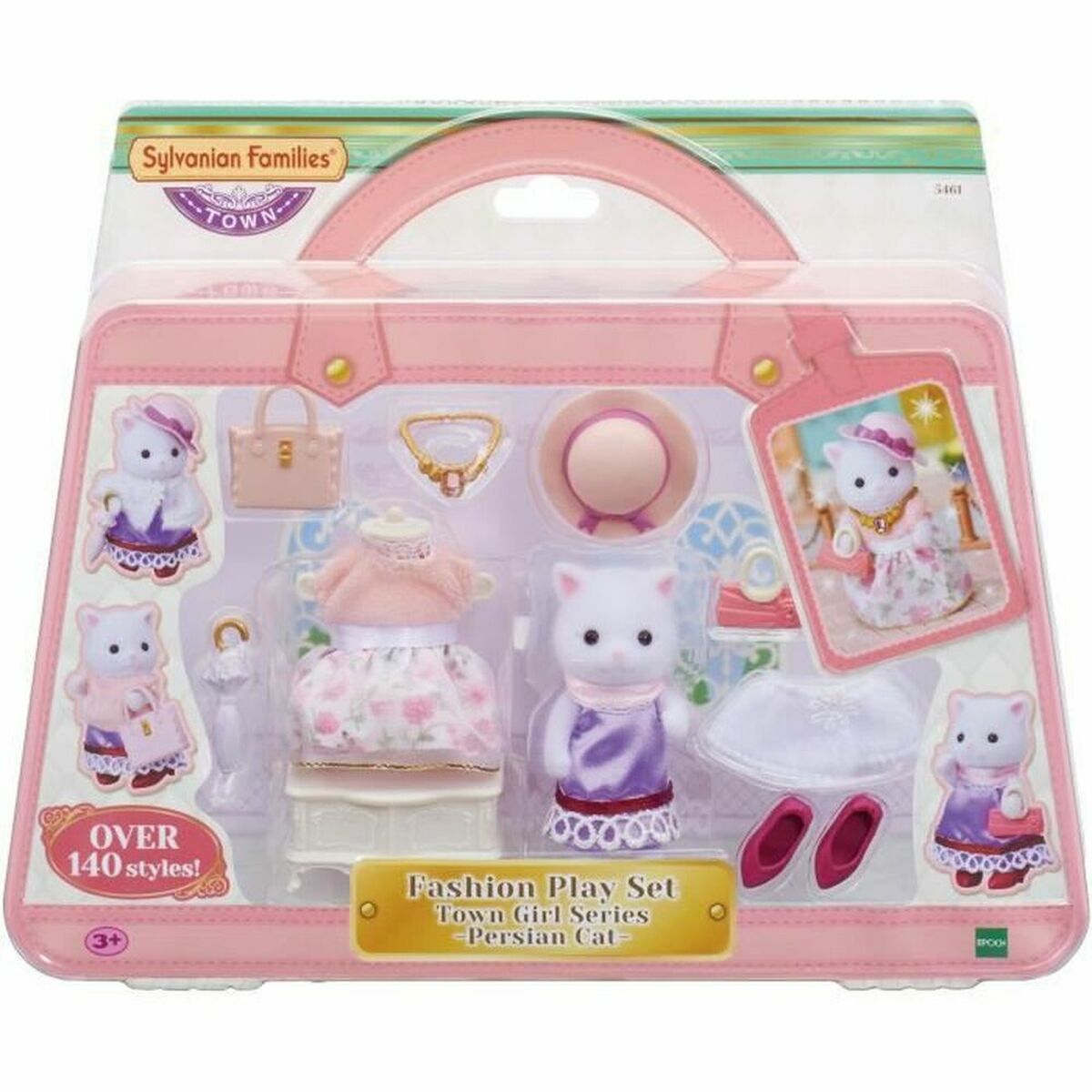 Set de păpuși Sylvanian Families The Fashion Suitcase And Big Sister Persian Cat - Jucarii si jocuri, Păpuși și figurine