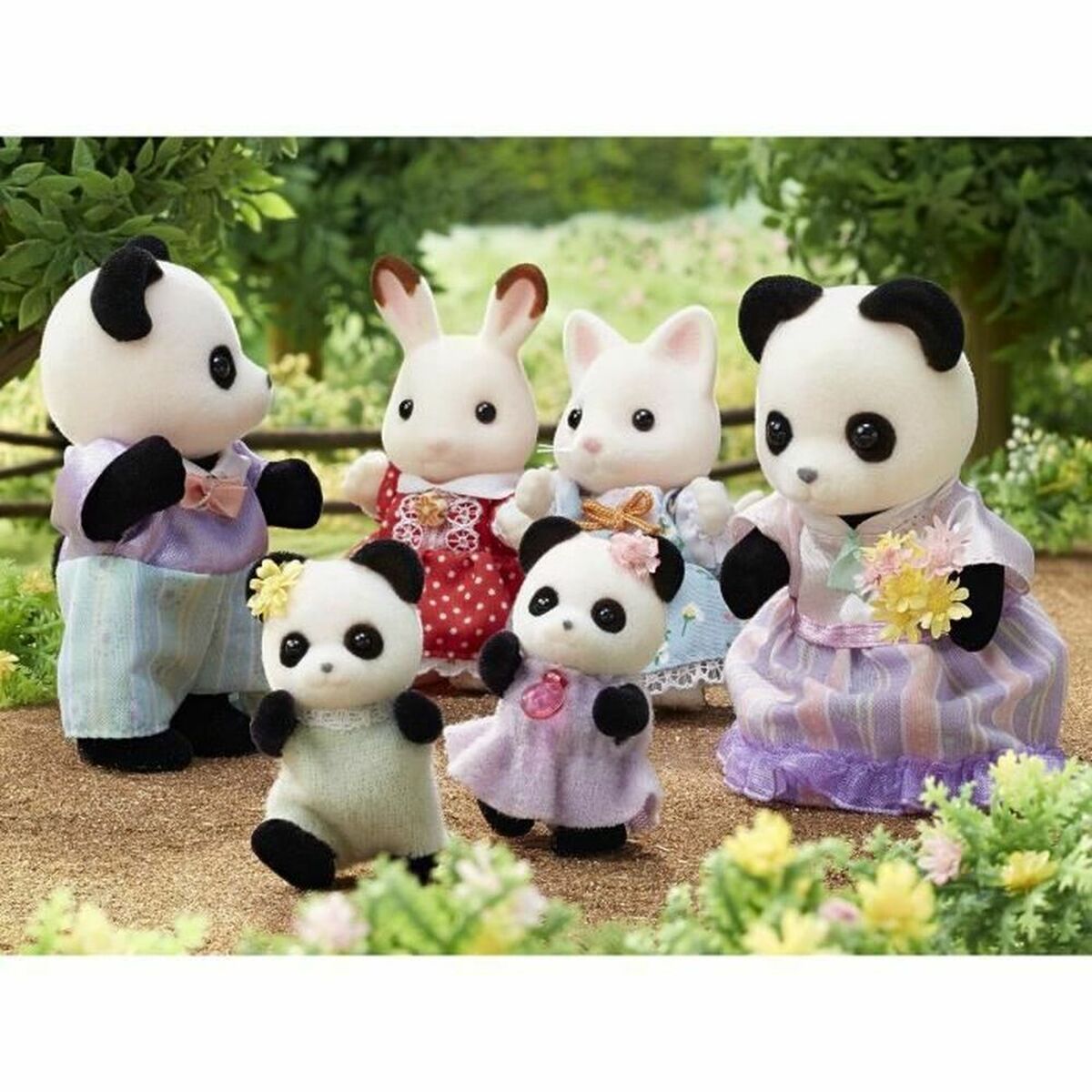 Figurine de Acțiune Sylvanian Families The Panda Family - Jucarii si jocuri, Păpuși și figurine
