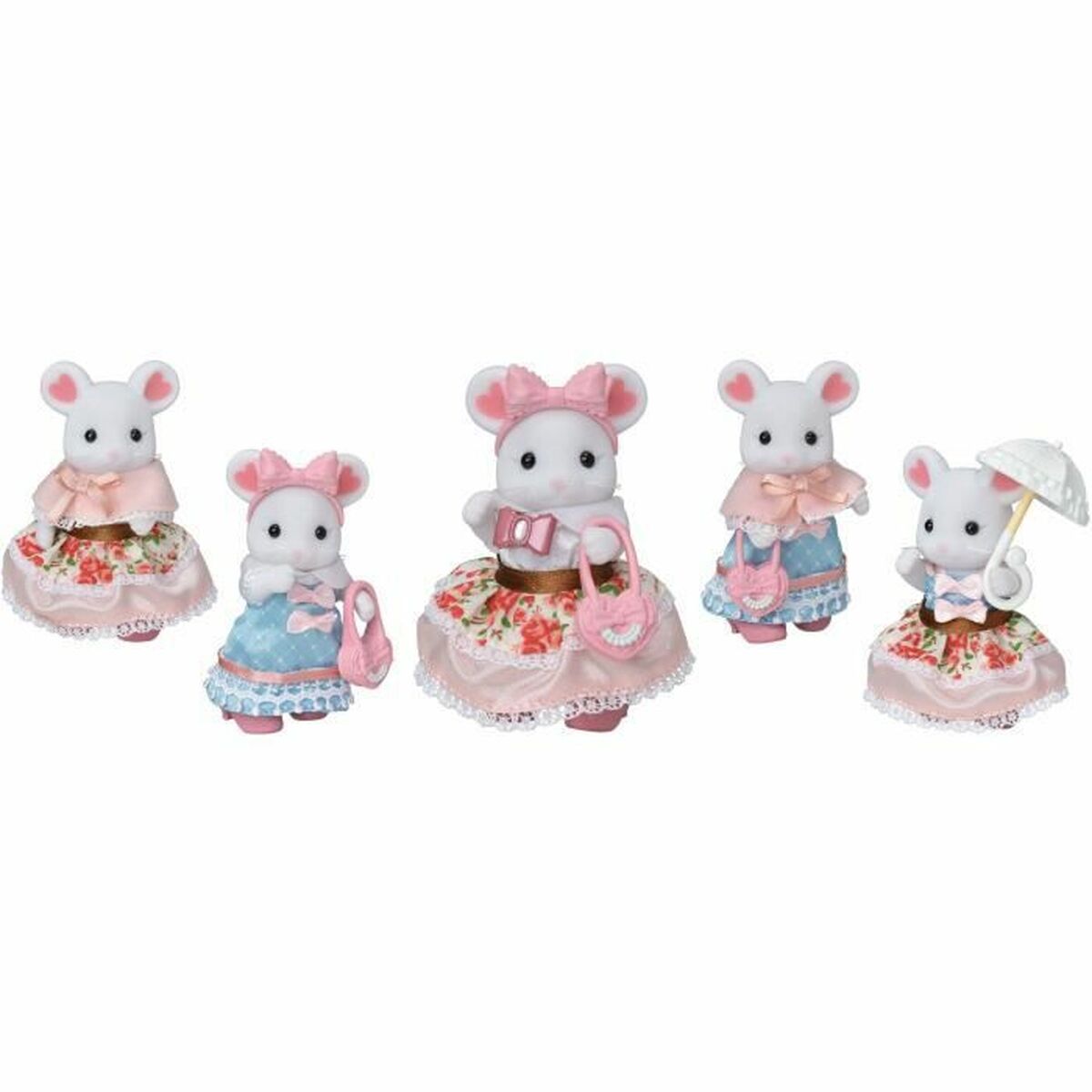 Playset Sylvanian Families The fashion suitcase and big sister marshmallow mouse For Children - Jucarii si jocuri, Păpuși și figurine