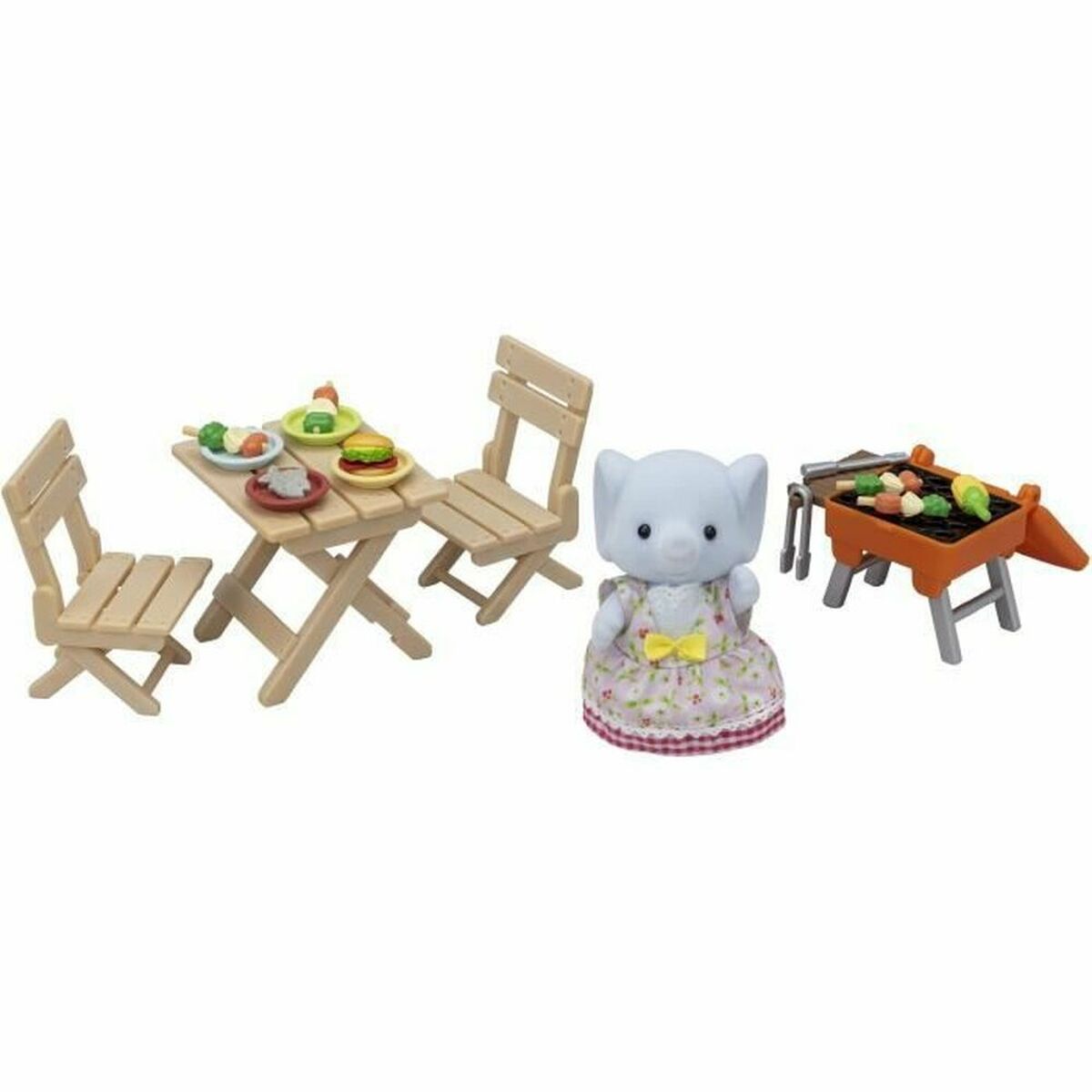 Accesorii pentru căsuțe de păpuși Sylvanian Families The Elephant Girl and Her Picnic Set - Jucarii si jocuri, Păpuși și accesorii