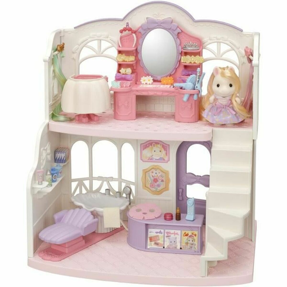 Casă de păpuși Sylvanian Families The Pony Hair Salon - Jucarii si jocuri, Păpuși și accesorii
