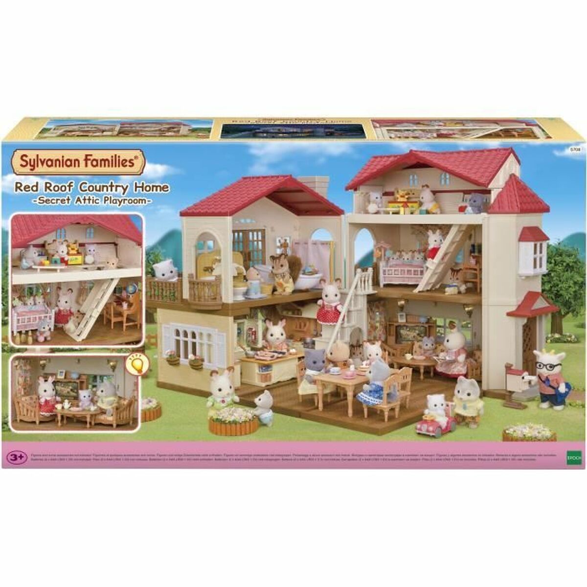 Playset Sylvanian Families Red Roof Country Home Casă în Miniatură Iepure - Jucarii si jocuri, Păpuși și figurine