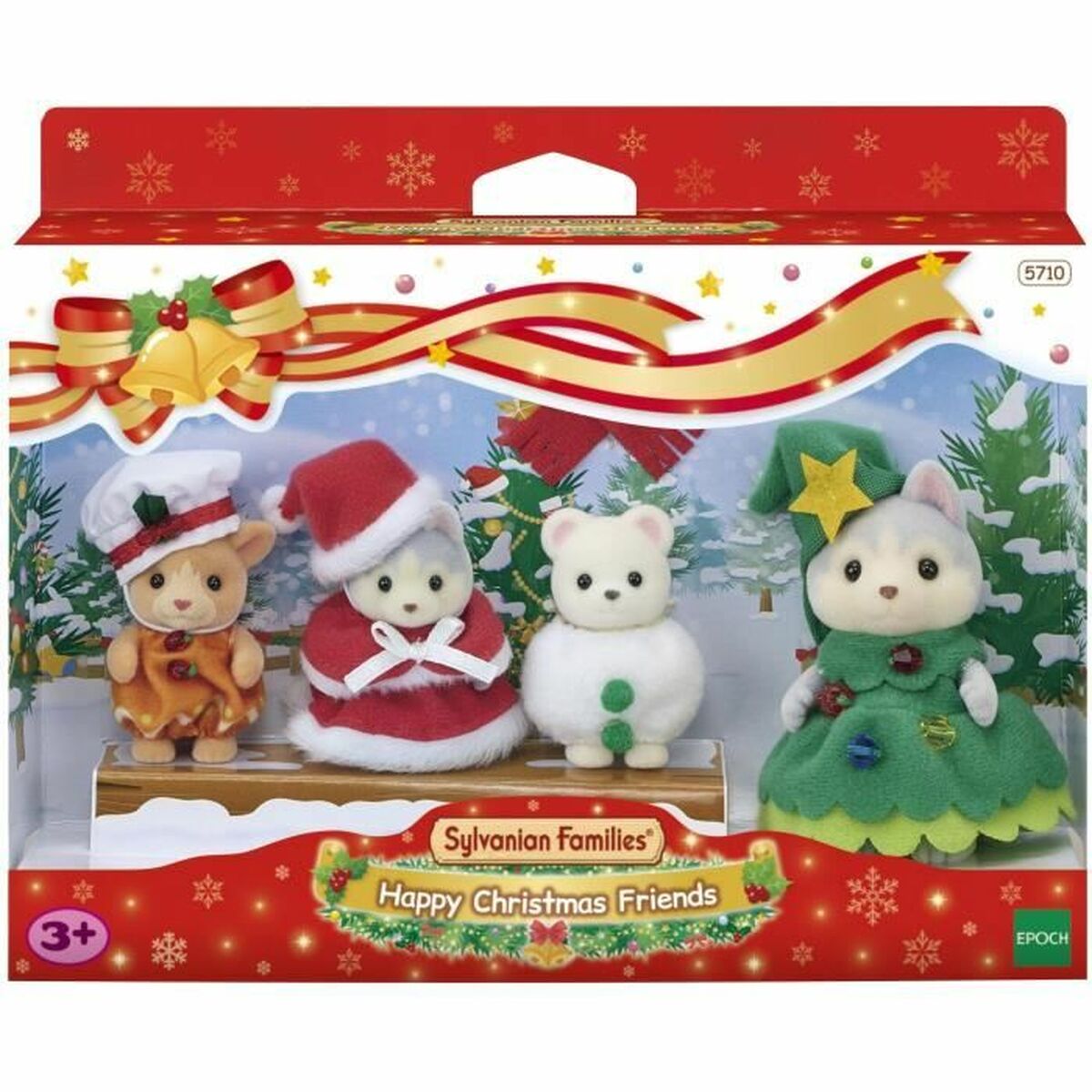 Accesorii pentru căsuțe de păpuși Sylvanian Families Happy ChristmaS Friends - Jucarii si jocuri, Păpuși și accesorii