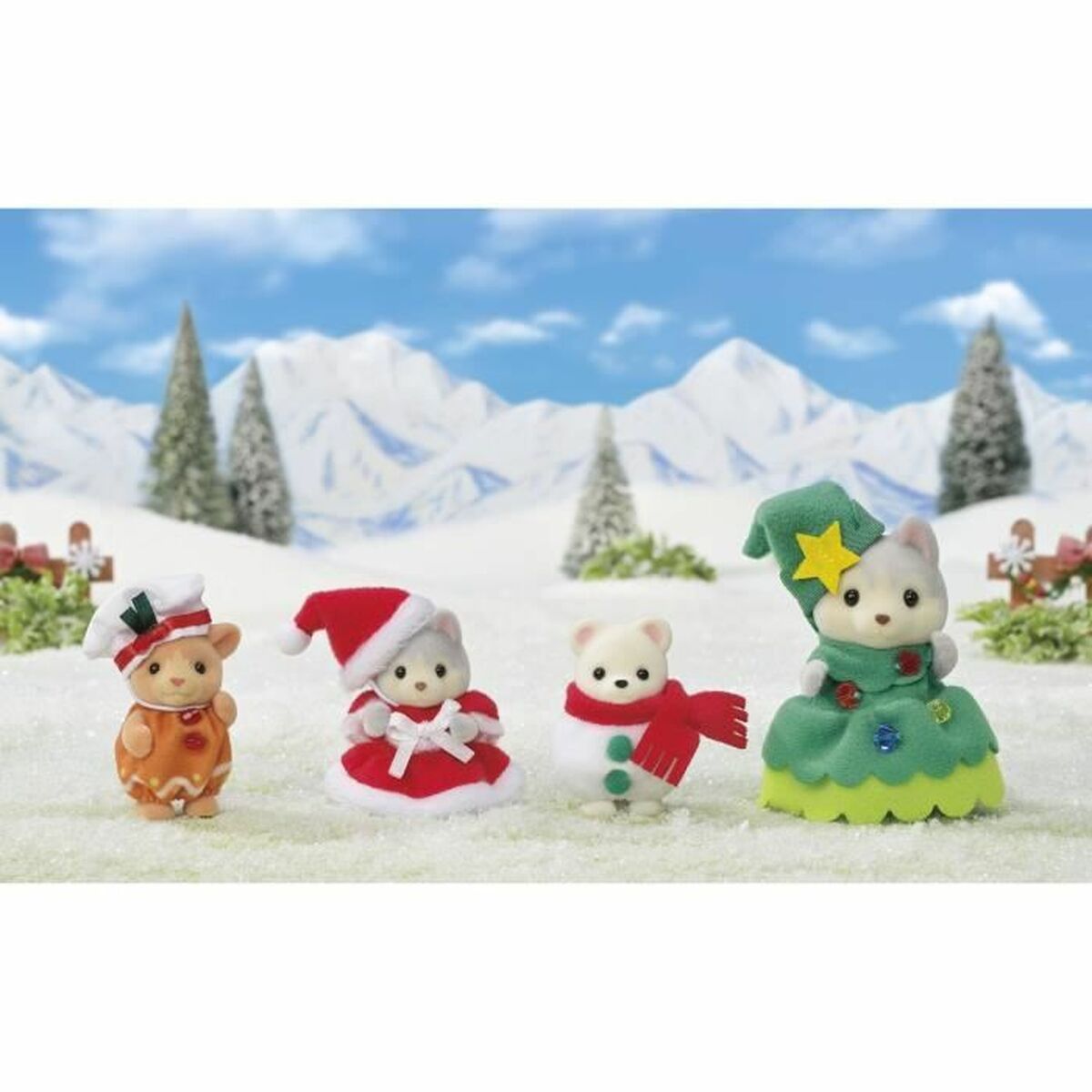 Accesorii pentru căsuțe de păpuși Sylvanian Families Happy ChristmaS Friends - Jucarii si jocuri, Păpuși și accesorii