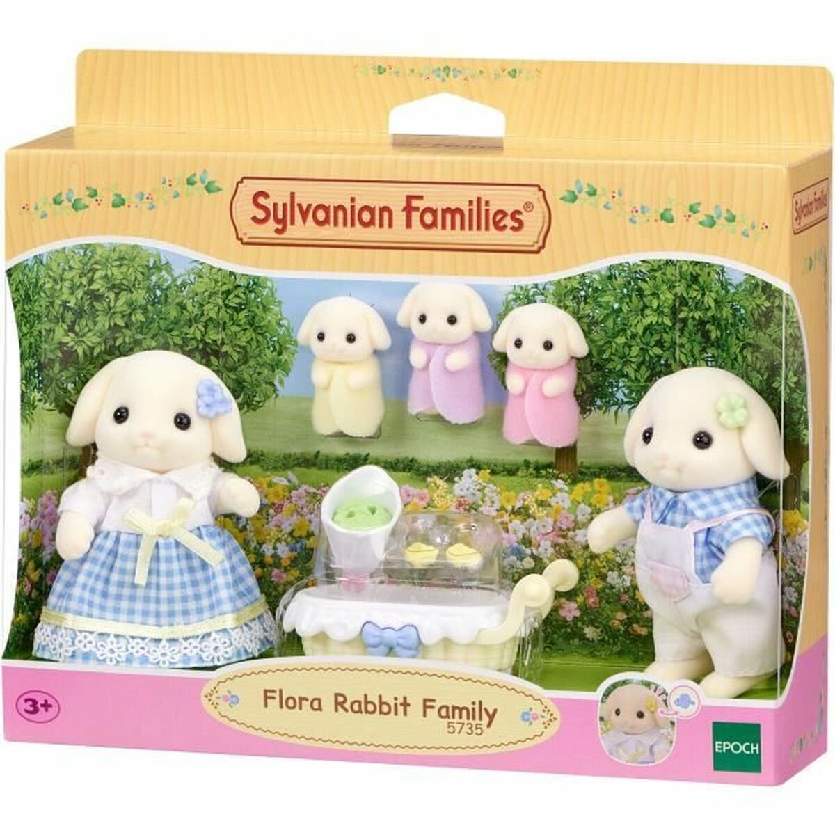 Accesorii pentru căsuțe de păpuși Sylvanian Families 5735 Flora Rabbit family - Jucarii si jocuri, Păpuși și accesorii