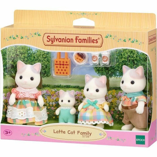 Accesorii pentru căsuțe de păpuși Sylvanian Families 5738 Latte Cat Family - Jucarii si jocuri, Păpuși și accesorii