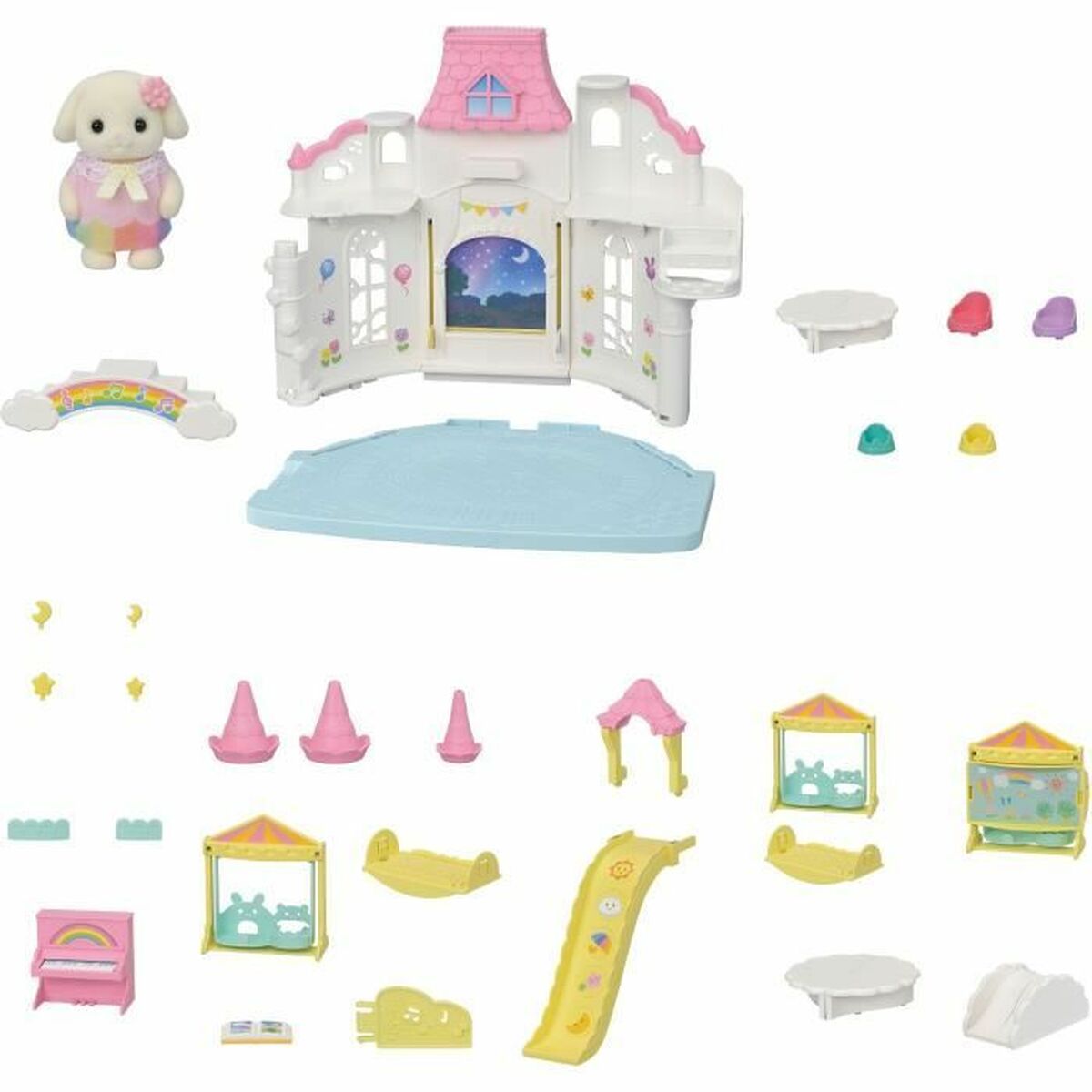 Playset Sylvanian Families 5743 Sunny Castle Nursery - Jucarii si jocuri, Păpuși și figurine