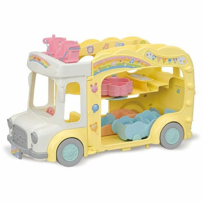 Accesorii pentru căsuțe de păpuși Sylvanian Families 5744 Rainbow Fun Nursery Bus - Jucarii si jocuri, Păpuși și accesorii