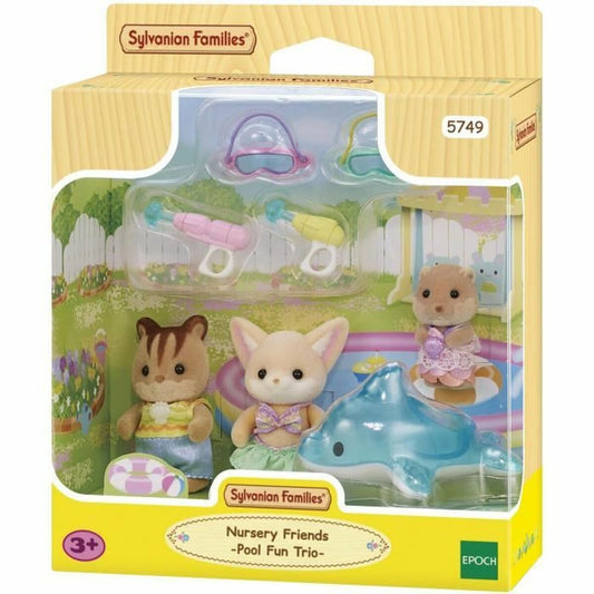 Accesorii pentru căsuțe de păpuși Sylvanian Families 5749 Nursery Friends Pool Fun trio - Jucarii si jocuri, Păpuși și accesorii