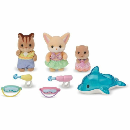 Accesorii pentru căsuțe de păpuși Sylvanian Families 5749 Nursery Friends Pool Fun trio - Jucarii si jocuri, Păpuși și accesorii