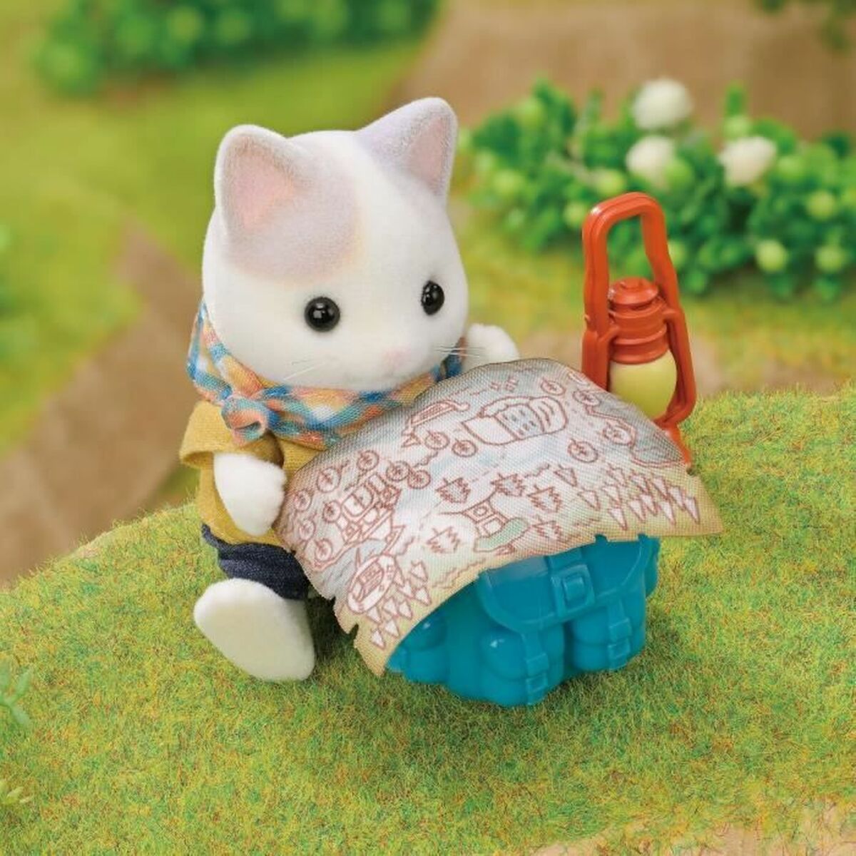 Playset Sylvanian Families Son and Baby Cat Latte - Secret Forest Adventure - Jucarii si jocuri, Păpuși și figurine