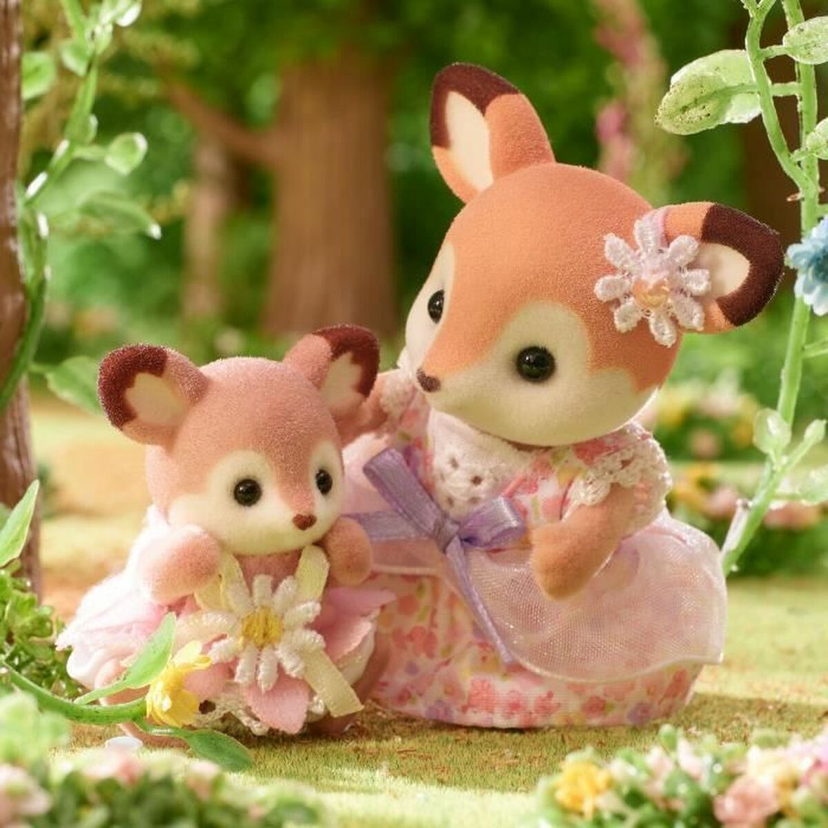 Figura îmbinată Sylvanian Families Ciervo bebé y columpio animale - Jucarii si jocuri, Păpuși și figurine