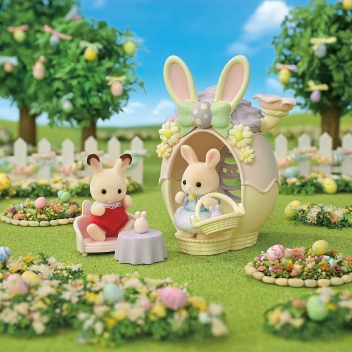 Set de păpuși Sylvanian Families El escondite del huevo - 5802 Plastic - Jucarii si jocuri, Păpuși și figurine