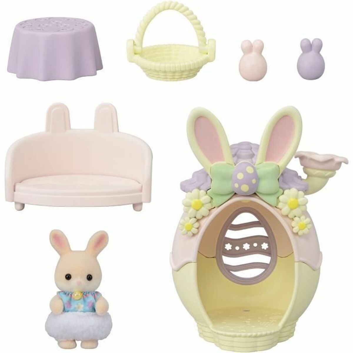 Set de păpuși Sylvanian Families El escondite del huevo - 5802 Plastic - Jucarii si jocuri, Păpuși și figurine