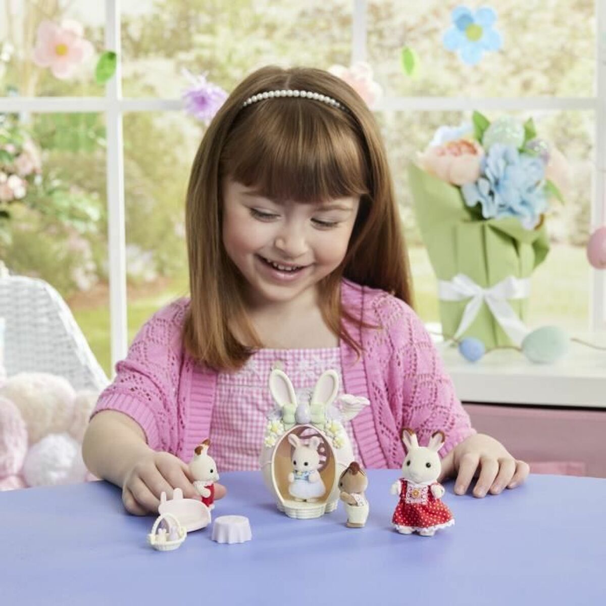Set de păpuși Sylvanian Families El escondite del huevo - 5802 Plastic - Jucarii si jocuri, Păpuși și figurine
