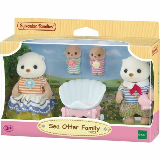 Figura îmbinată Sylvanian Families La familia de las nutrias marinas animale - Jucarii si jocuri, Păpuși și figurine