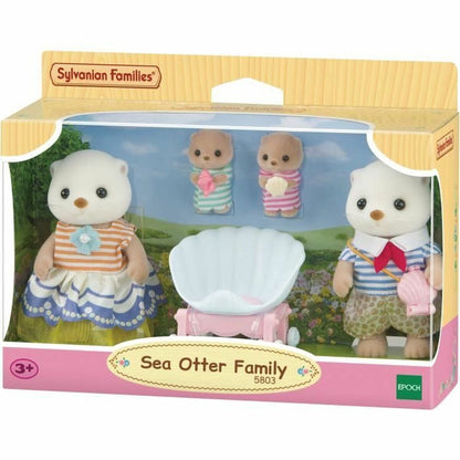 Figura îmbinată Sylvanian Families La familia de las nutrias marinas animale - Jucarii si jocuri, Păpuși și figurine
