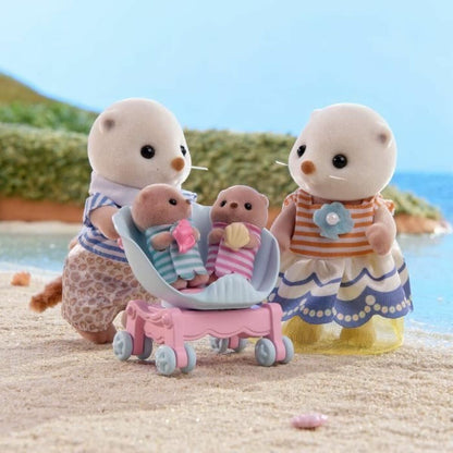 Figura îmbinată Sylvanian Families La familia de las nutrias marinas animale - Jucarii si jocuri, Păpuși și figurine