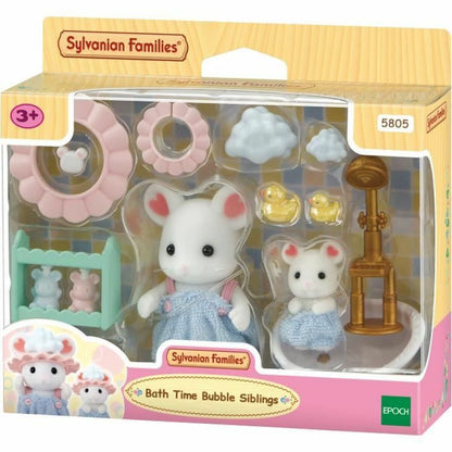 Figura îmbinată Sylvanian Families Baño de malvaviscos de los hermanos ratones animale - Jucarii si jocuri, Păpuși și figurine