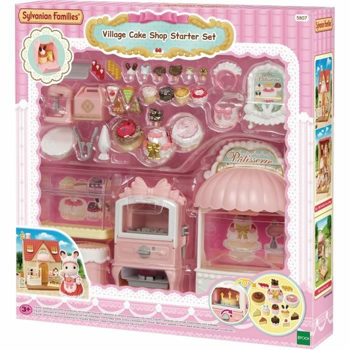 Figura îmbinată Sylvanian Families La caja de pasteles Pastry Chef - Jucarii si jocuri, Păpuși și figurine