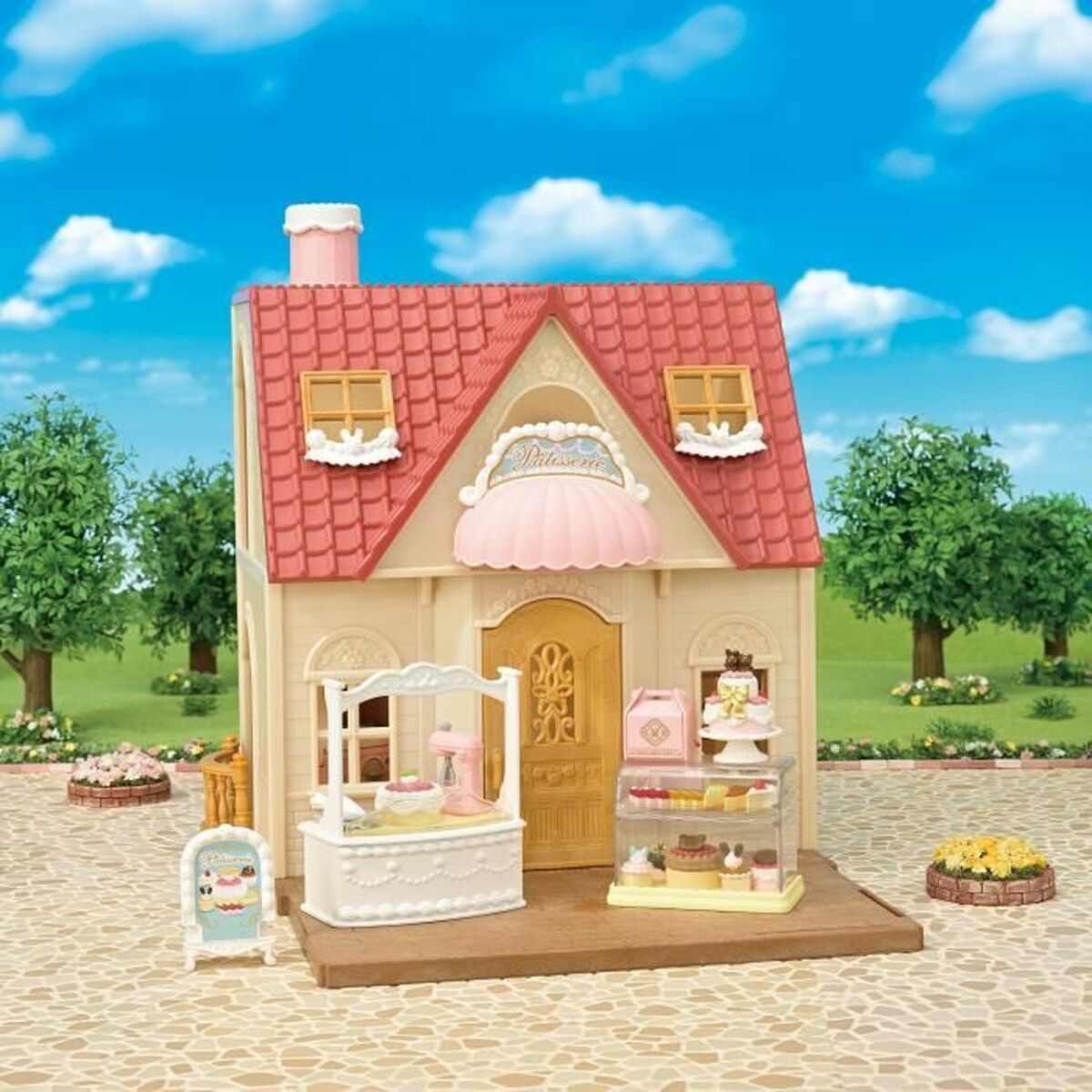 Figura îmbinată Sylvanian Families La caja de pasteles Pastry Chef - Jucarii si jocuri, Păpuși și figurine