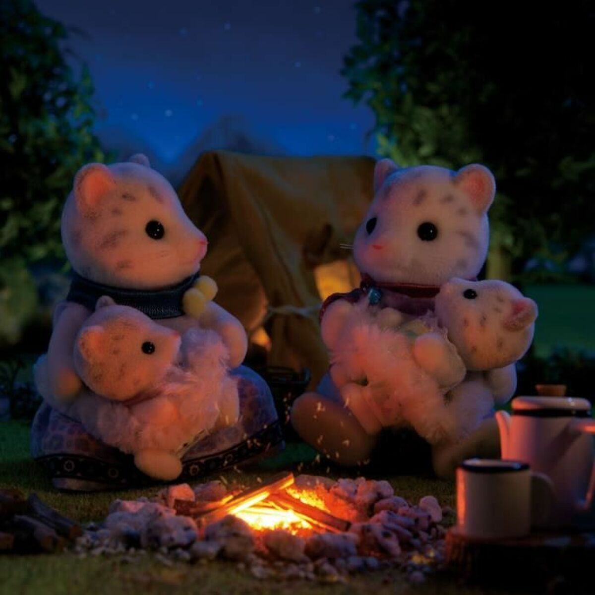 Playset Sylvanian Families Snow Leopard Family Multicolor - Jucarii si jocuri, Păpuși și figurine