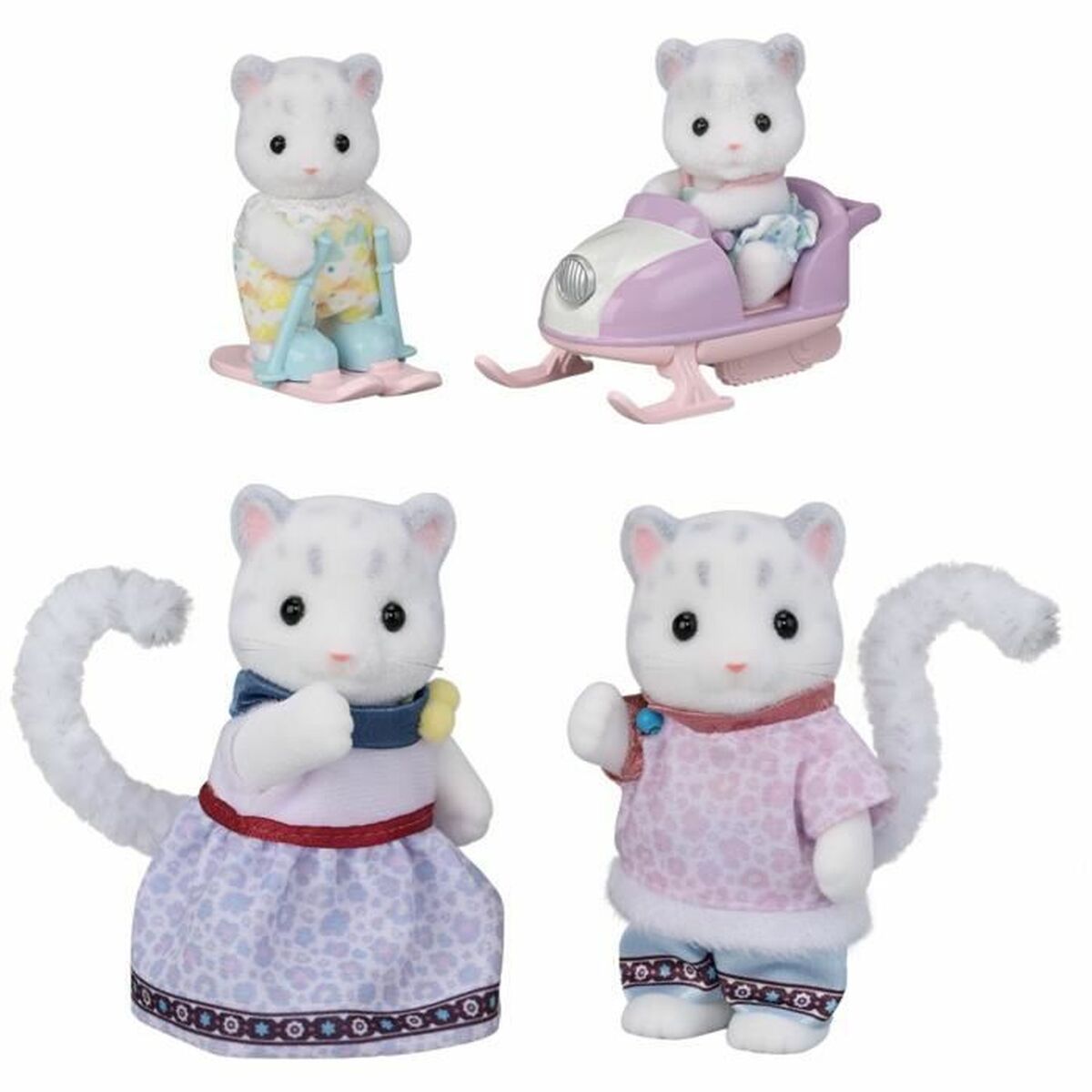 Playset Sylvanian Families Snow Leopard Family Multicolor - Jucarii si jocuri, Păpuși și figurine