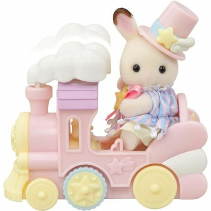 Playset Sylvanian Families Amusement Park Ride - Plane & Train Multicolor - Jucarii si jocuri, Păpuși și figurine