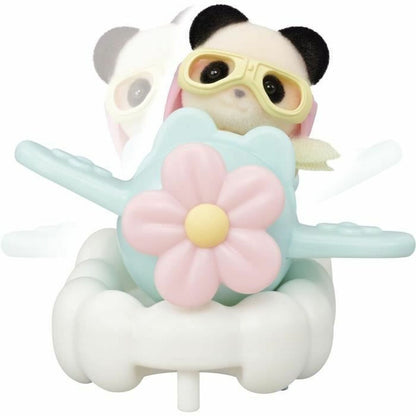 Playset Sylvanian Families Amusement Park Ride - Plane & Train Multicolor - Jucarii si jocuri, Păpuși și figurine
