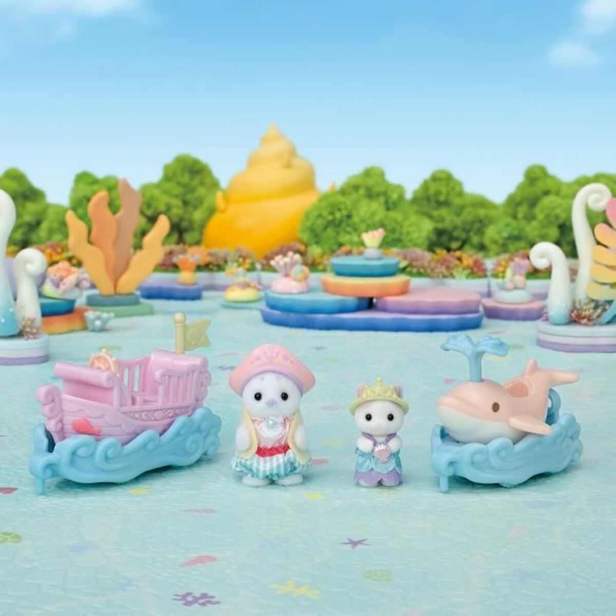 Playset Sylvanian Families Amusement Park Ride - Ride the Waves Multicolor - Jucarii si jocuri, Păpuși și figurine