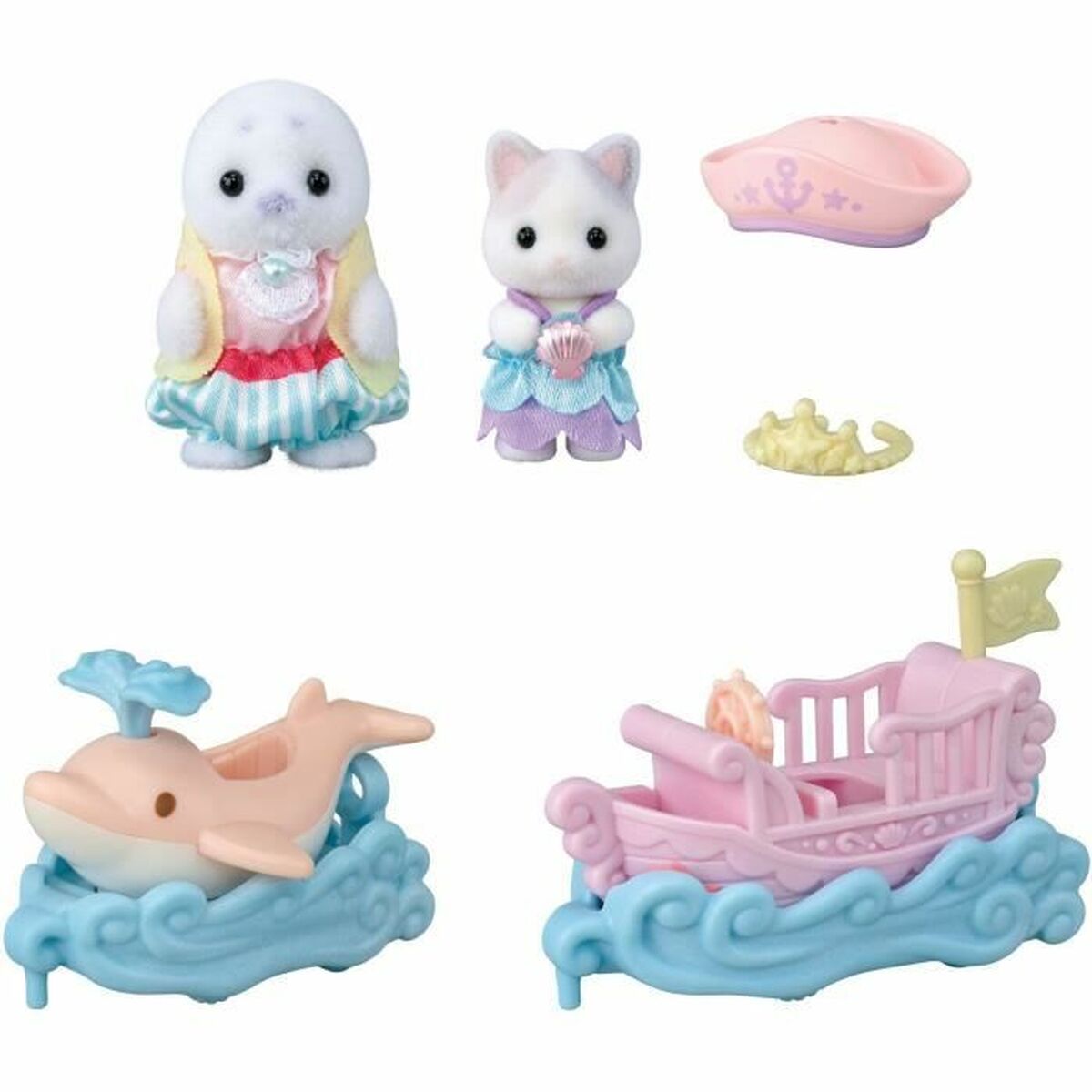 Playset Sylvanian Families Amusement Park Ride - Ride the Waves Multicolor - Jucarii si jocuri, Păpuși și figurine