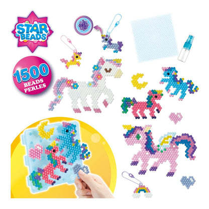 Mărgele Aquabeads Fairy Unicorns 1500 Piese - Jucarii si jocuri, Activități creative