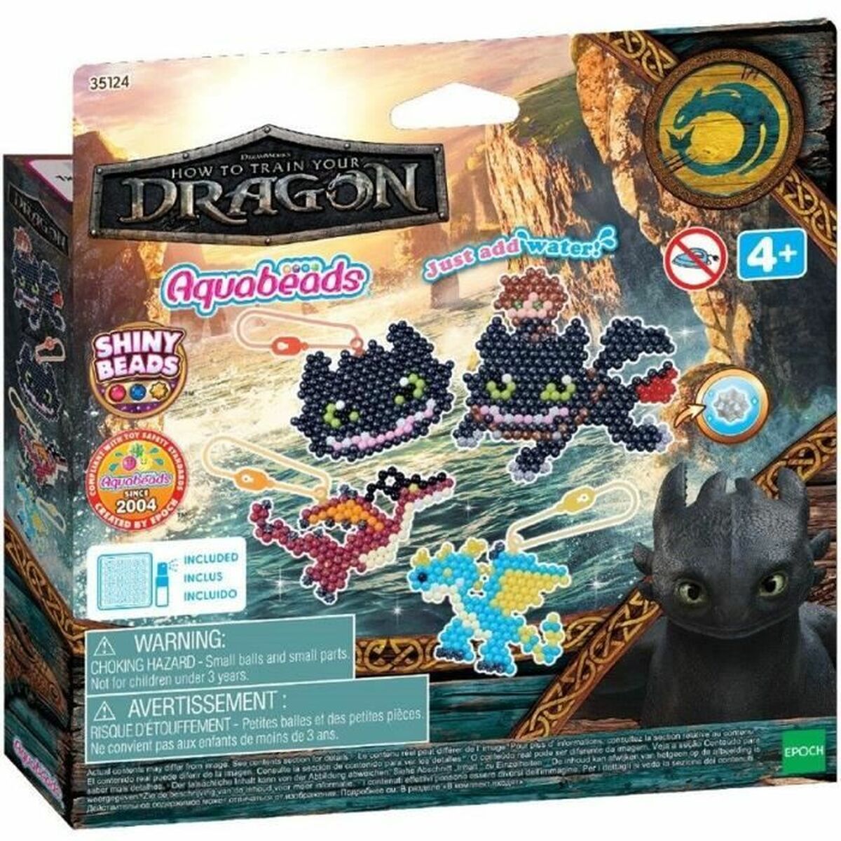 Set de Lucru Manual Aquabeads Dragons (800 Piese) - Jucarii si jocuri, Activități creative