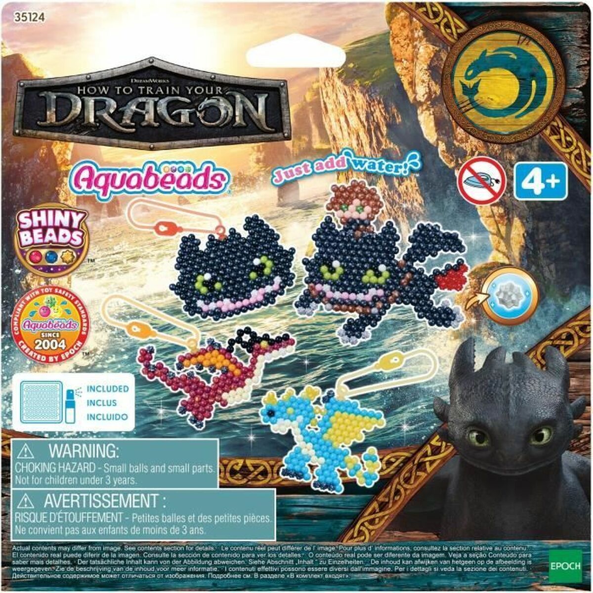 Set de Lucru Manual Aquabeads Dragons (800 Piese) - Jucarii si jocuri, Activități creative