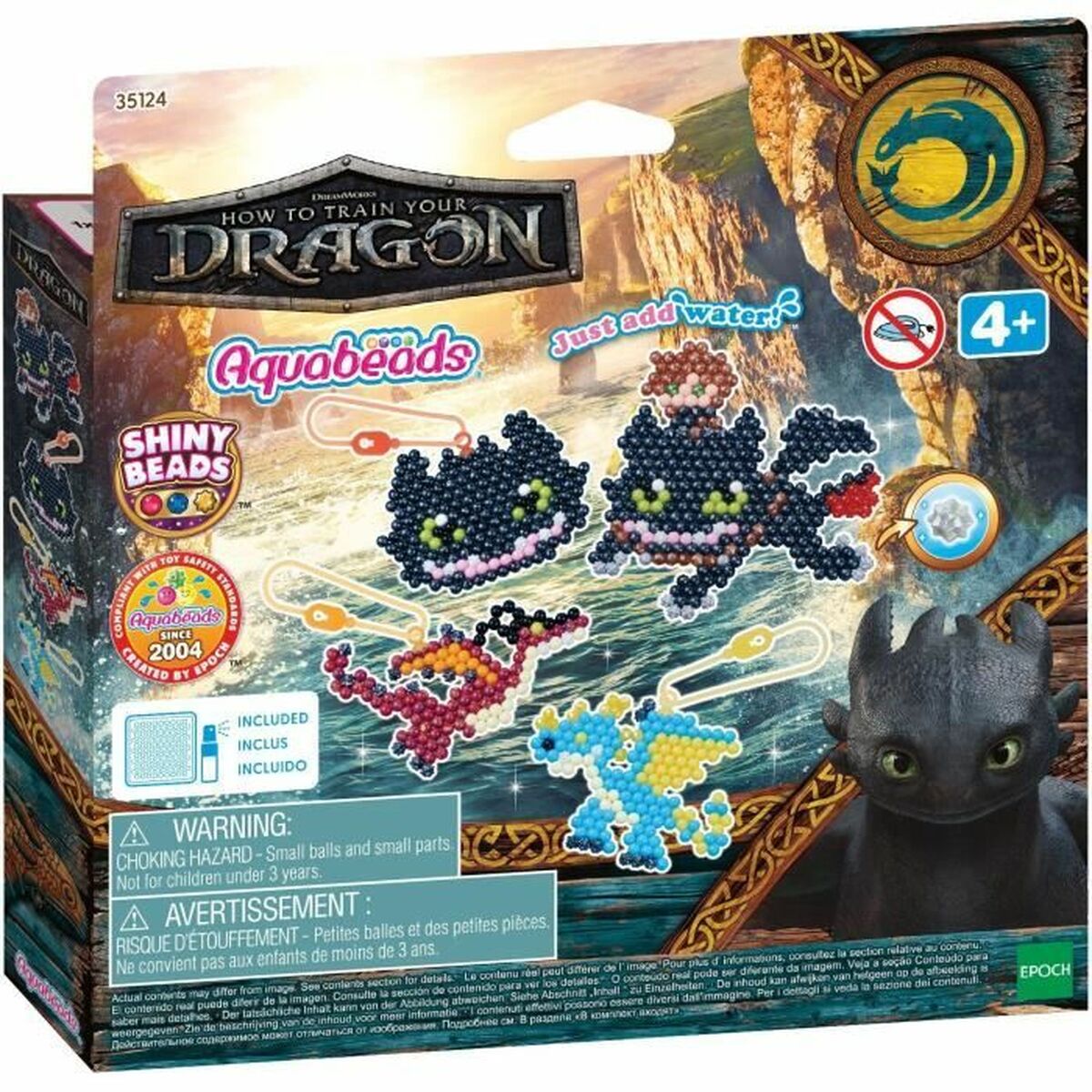 Set de Lucru Manual Aquabeads Dragons (800 Piese) - Jucarii si jocuri, Activități creative