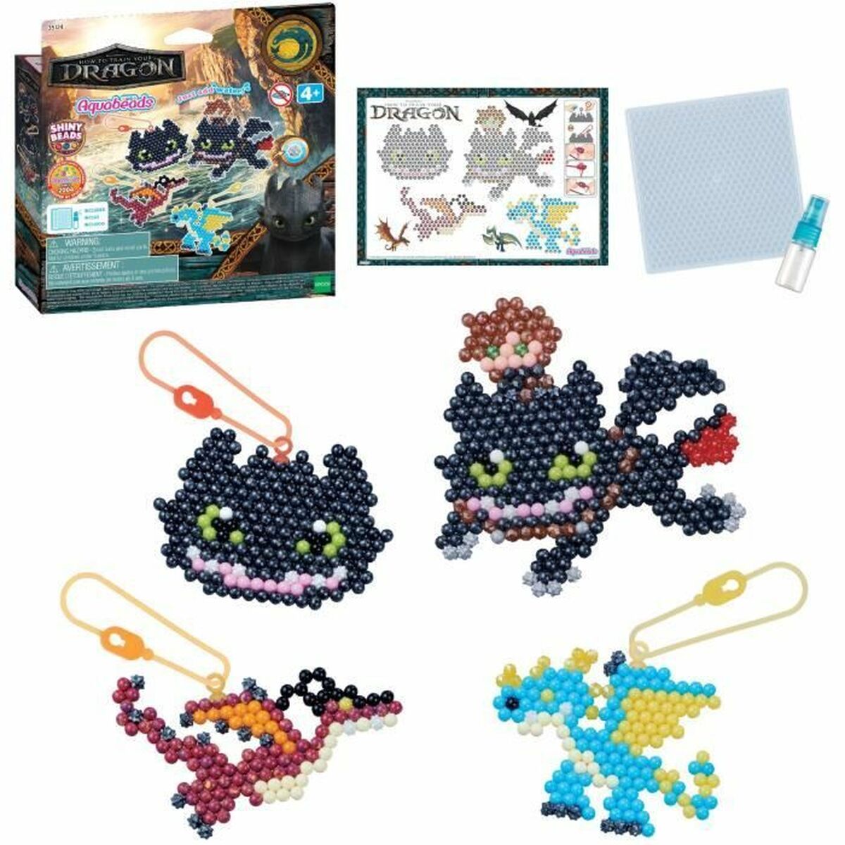 Set de Lucru Manual Aquabeads Dragons (800 Piese) - Jucarii si jocuri, Activități creative