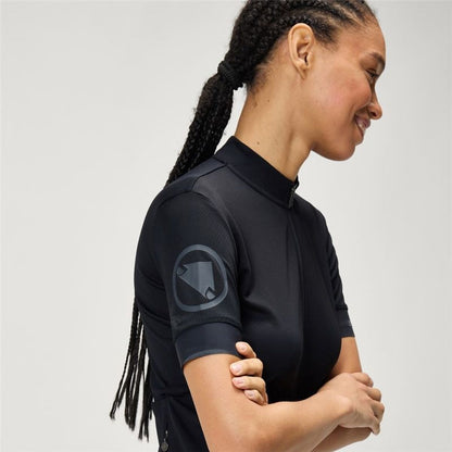 Tricou de ciclism Endura Wms Fs260 S/S II Negru - Sport și în aer liber, Ciclism