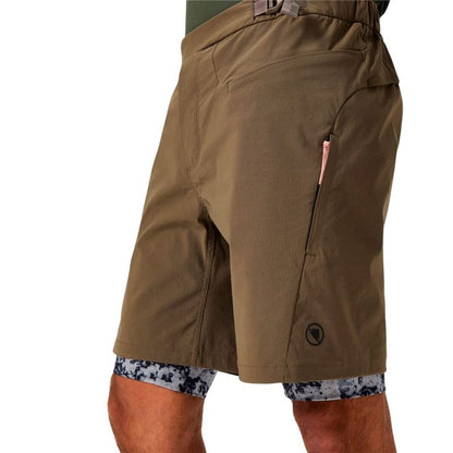 Pantaloni Scurți Sport pentru Bărbați Endura Sultrac Adv Maro Ciclism - Sport și în aer liber, Ciclism