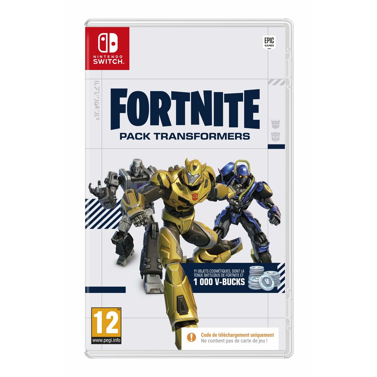 Joc video pentru Switch Fortnite Pack Transformers (FR) Cod de descărcare - Electronică, Joc video