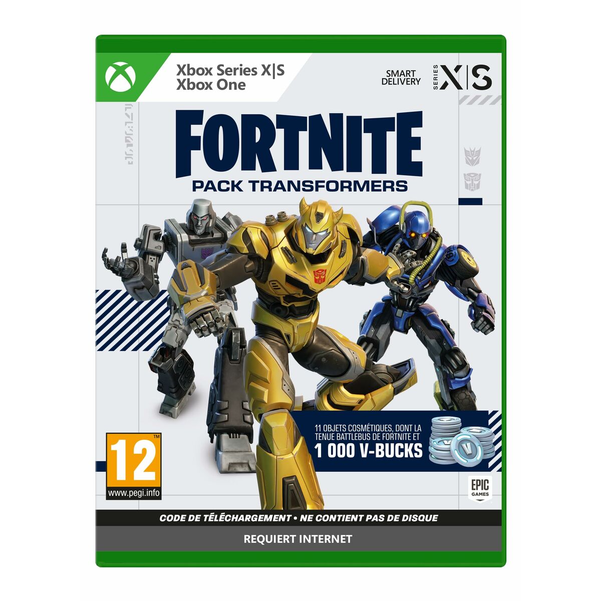 Joc video Xbox One / Series X Fortnite Pack Transformers (FR) Cod de descărcare - Electronică, Joc video