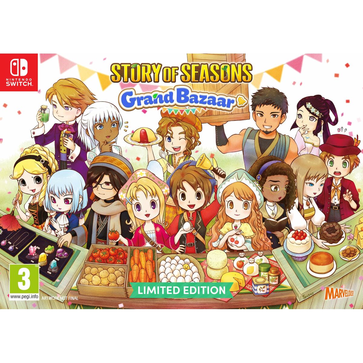 Joc video pentru Switch Just For Games Story of Seasons Grand Bazaar : Limited Edition - Electronică, Joc video