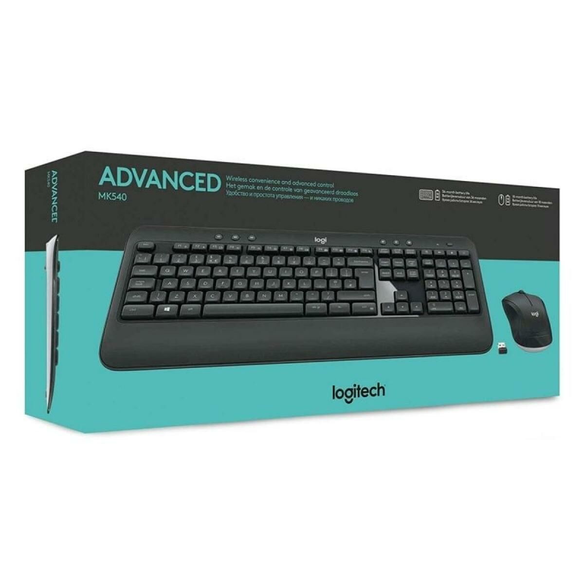 Tastatură și Mouse Gaming Logitech MK540 Advanced Negru Spaniolă Qwerty Spaniolă QWERTY - Tehnică de calcul, Accesorii
