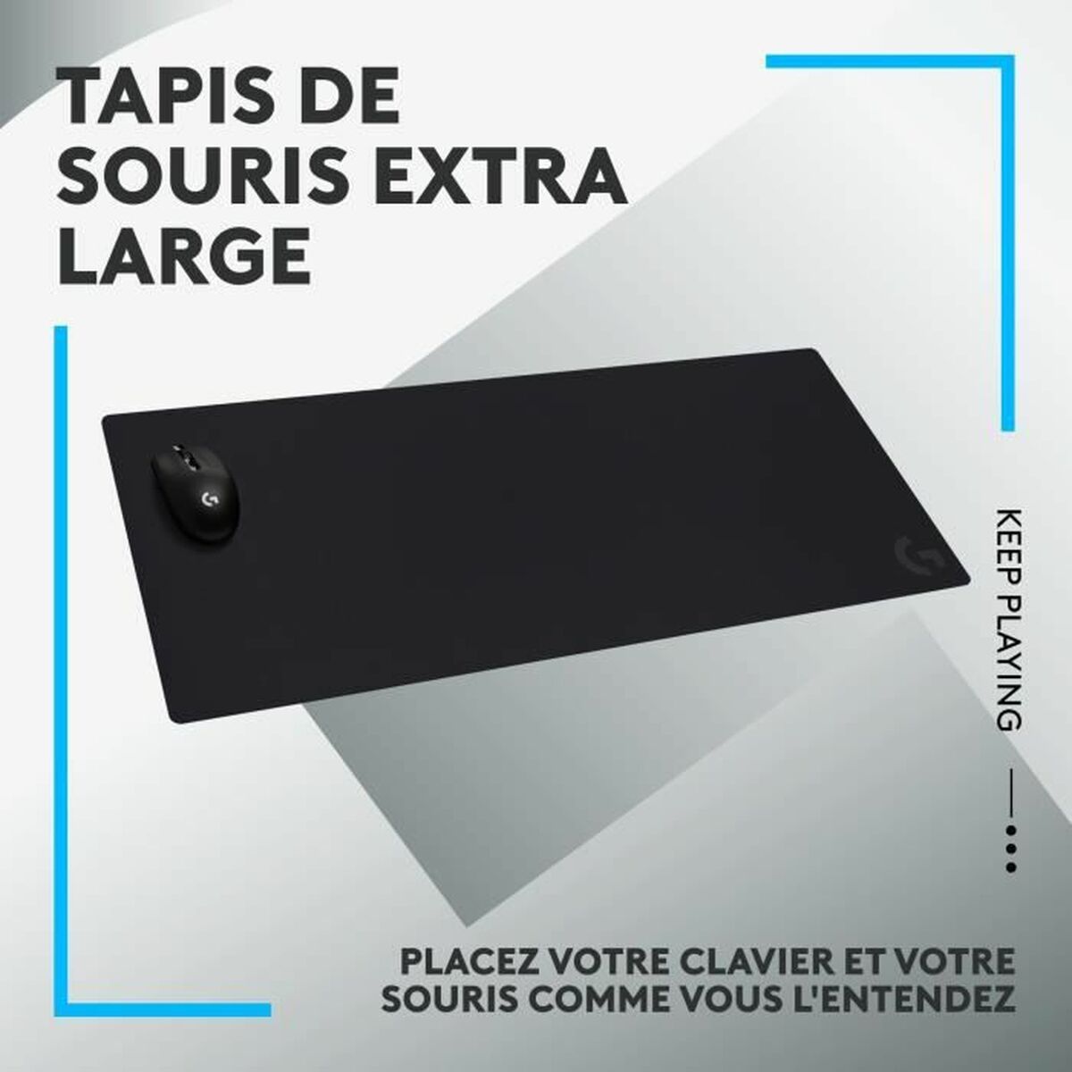 Covoraș antiderapant Logitech G840 Negru - Tehnică de calcul, Accesorii