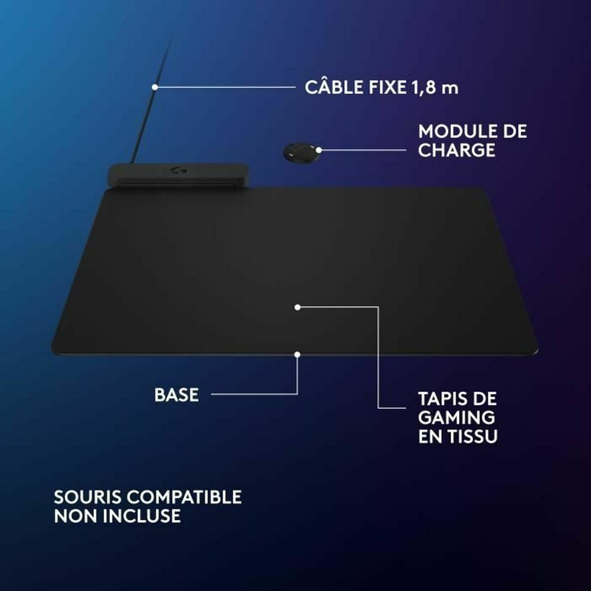 Covoraș antiderapant Logitech 947-000003 - Tehnică de calcul, Accesorii