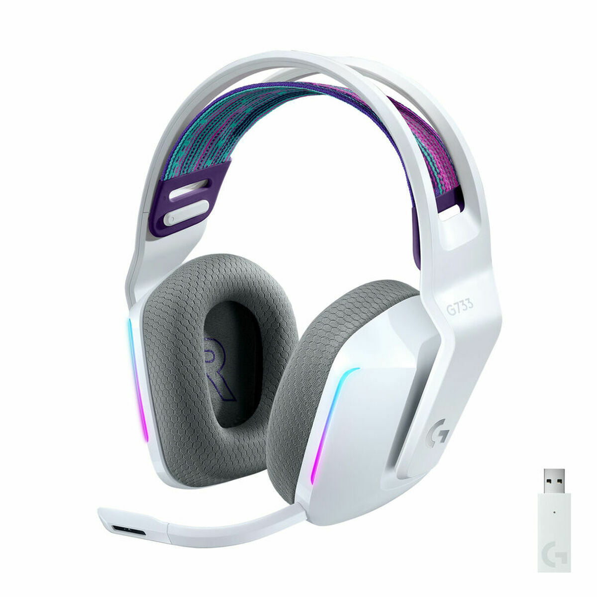 Căști fără Fir Logitech G733 Alb - Electronică, Joc video