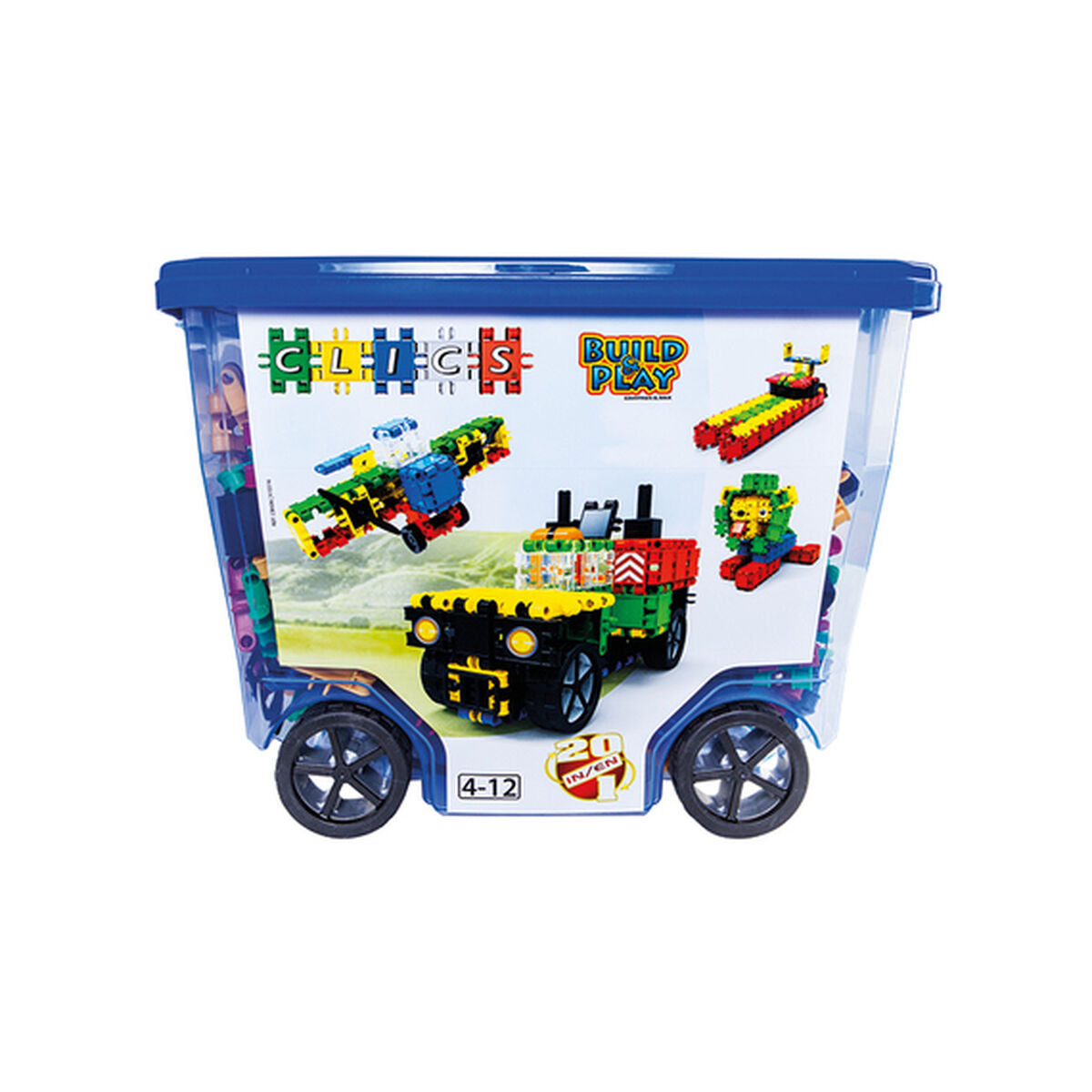 Set de Construcție Clics CB606 Albastru Multicolor 560 Piese - Jucarii si jocuri